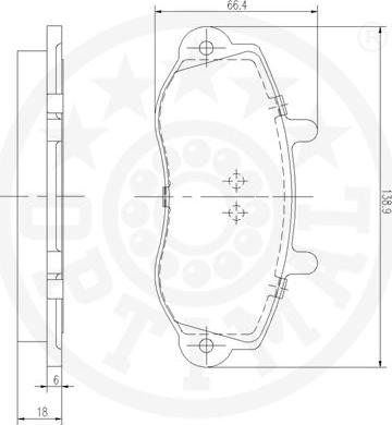 Optimal 10270 - Komplet Pločica, disk-kočnica www.molydon.hr