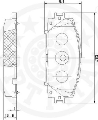 Optimal 12403 - Komplet Pločica, disk-kočnica www.molydon.hr