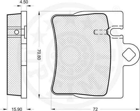 Optimal 12098 - Komplet Pločica, disk-kočnica www.molydon.hr