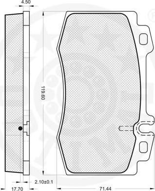 Optimal 12097 - Komplet Pločica, disk-kočnica www.molydon.hr