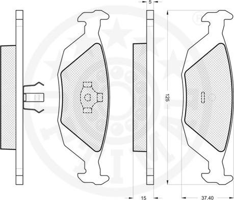 Optimal 12051 - Komplet Pločica, disk-kočnica www.molydon.hr