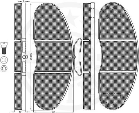 Optimal 12006 - Komplet Pločica, disk-kočnica www.molydon.hr