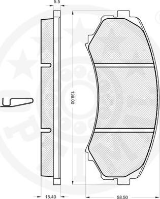 Optimal 12086 - Komplet Pločica, disk-kočnica www.molydon.hr