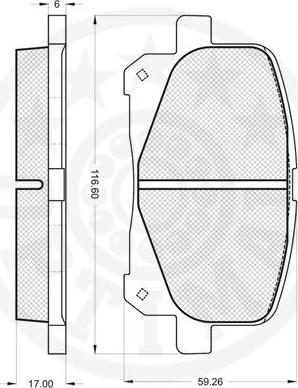 Optimal 12146 - Komplet Pločica, disk-kočnica www.molydon.hr