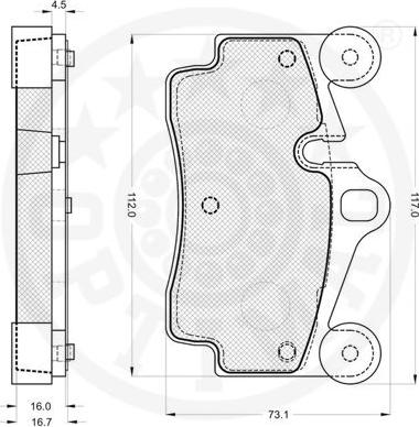 Optimal 12186 - Komplet Pločica, disk-kočnica www.molydon.hr