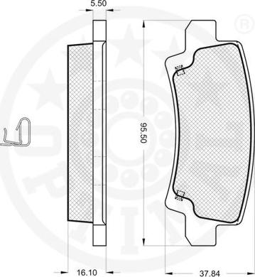 Optimal 12121 - Komplet Pločica, disk-kočnica www.molydon.hr