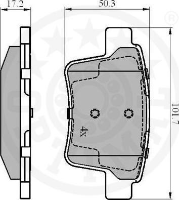 Optimal 12350 - Komplet Pločica, disk-kočnica www.molydon.hr