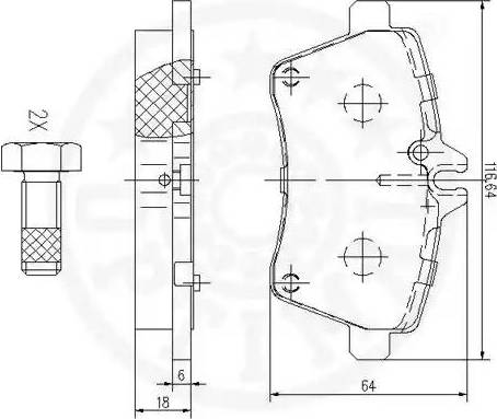 Optimal 12385 - Komplet Pločica, disk-kočnica www.molydon.hr