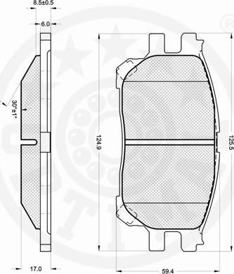 Optimal 12238 - Komplet Pločica, disk-kočnica www.molydon.hr