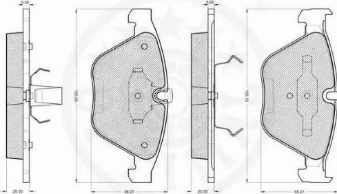 Optimal 85700 - Komplet Pločica, disk-kočnica www.molydon.hr