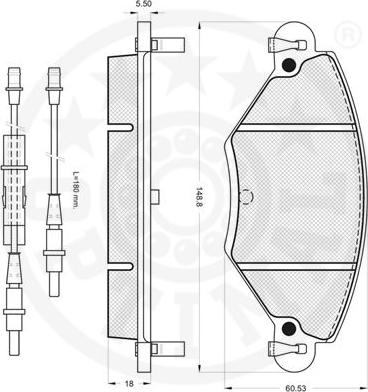 Optimal 82804 - Komplet Pločica, disk-kočnica www.molydon.hr