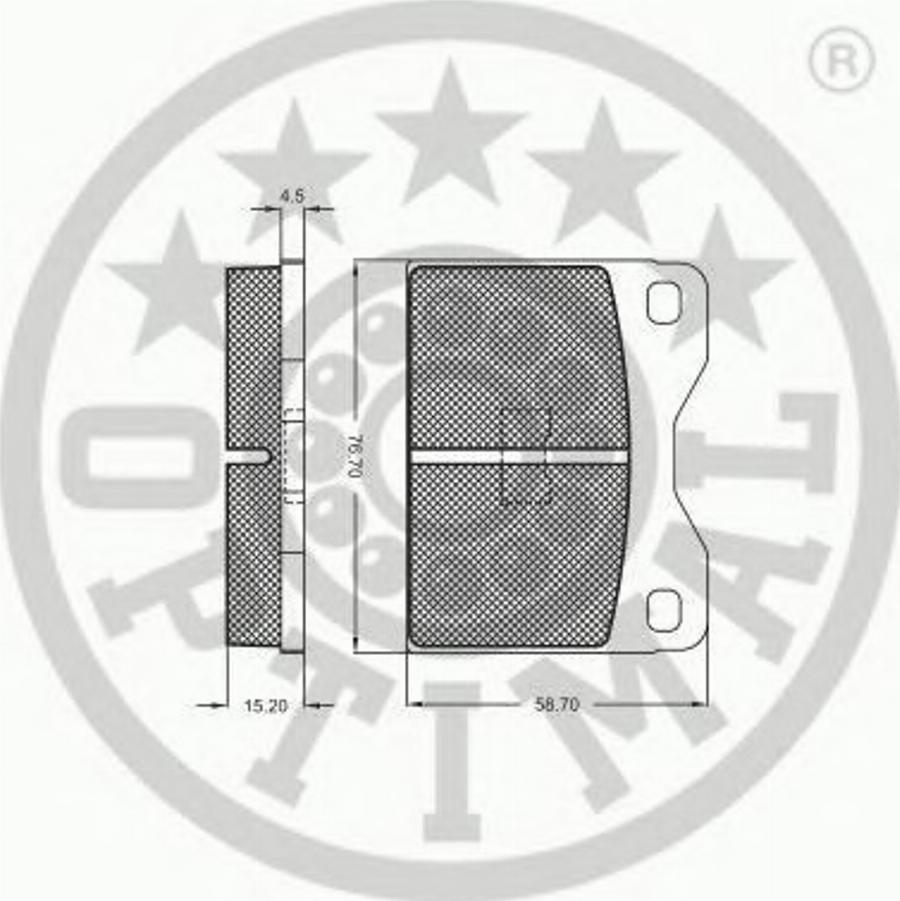 Optimal 2150/15 - Komplet Pločica, disk-kočnica www.molydon.hr