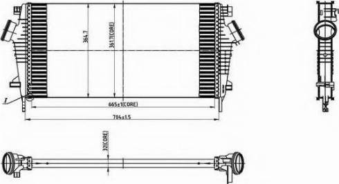 Ordonez 2066504 - Intercooler, hladnjak www.molydon.hr