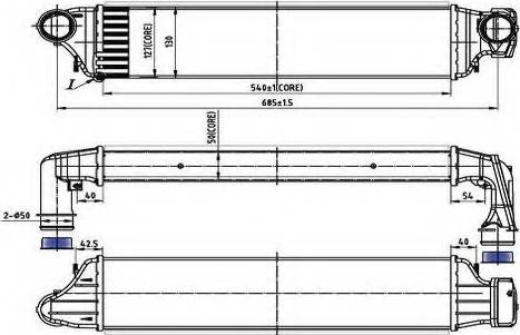 Ordonez 2066535 - Intercooler, hladnjak www.molydon.hr