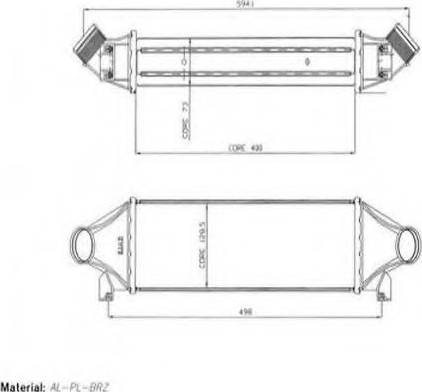 Ordonez 2062043 - Intercooler, hladnjak www.molydon.hr