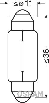 Osram 6418-02B - Žarulja, svjetlo za registarsku tablicu www.molydon.hr