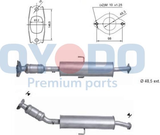 Oyodo 10N0157-OYO - Katalizator www.molydon.hr