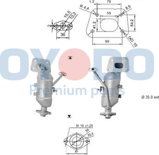 Oyodo 10N0128-OYO - Katalizator www.molydon.hr