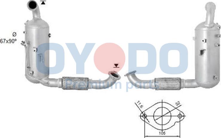 Oyodo 20N0057-OYO - DPF filter, filter čestica www.molydon.hr