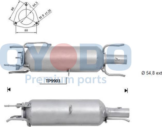 Oyodo 20N0020-OYO - DPF filter, filter čestica www.molydon.hr