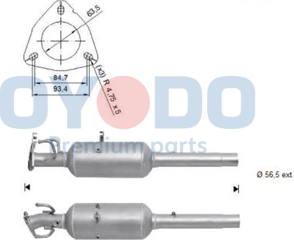 Oyodo 20N0139-OYO - DPF filter, filter čestica www.molydon.hr