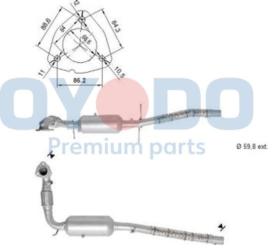 Oyodo 20N0132-OYO - DPF filter, filter čestica www.molydon.hr