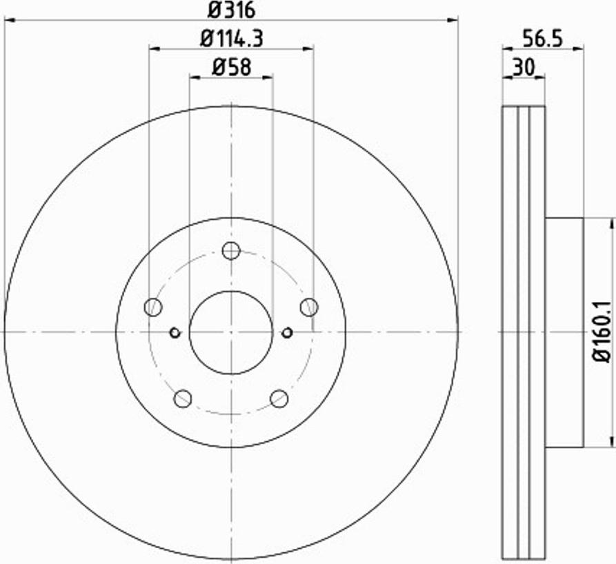 Pagid 54992PRO - Kočioni disk www.molydon.hr