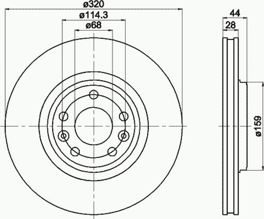 Pagid 54954PRO - Kočioni disk www.molydon.hr