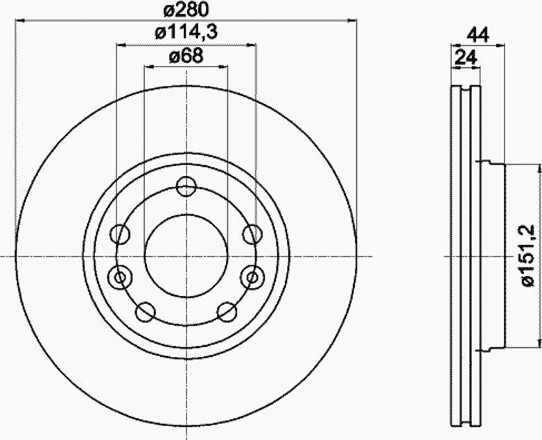 Pagid 54955PRO - Kočioni disk www.molydon.hr