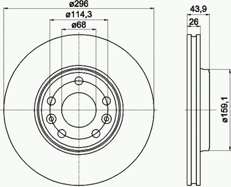 Pagid 54956PRO - Kočioni disk www.molydon.hr