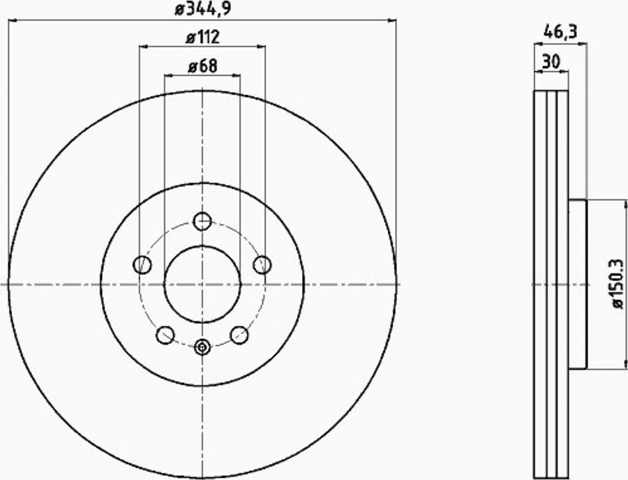 Pagid 54439PRO - Kočioni disk www.molydon.hr