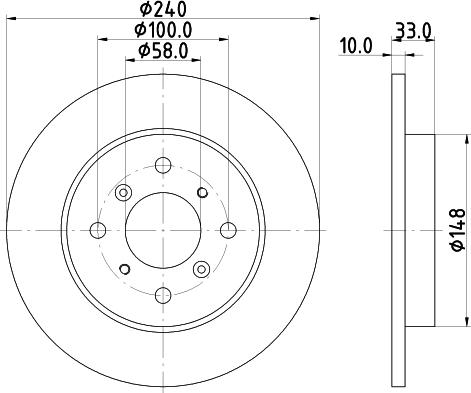 Pagid 54533 - Kočioni disk www.molydon.hr