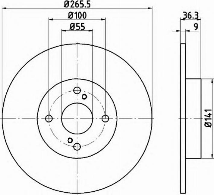 Pagid 54692PRO - Kočioni disk www.molydon.hr