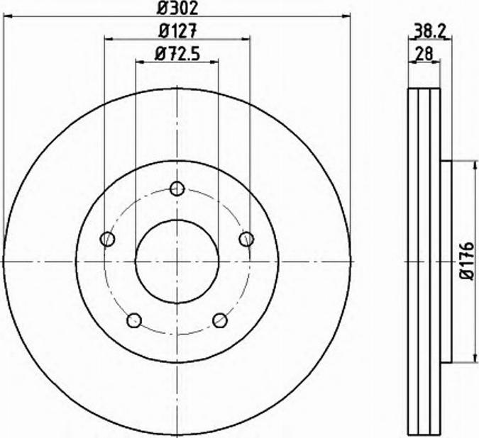 Pagid 54815PRO - Kočioni disk www.molydon.hr