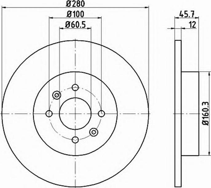 Pagid 54812PRO - Kočioni disk www.molydon.hr