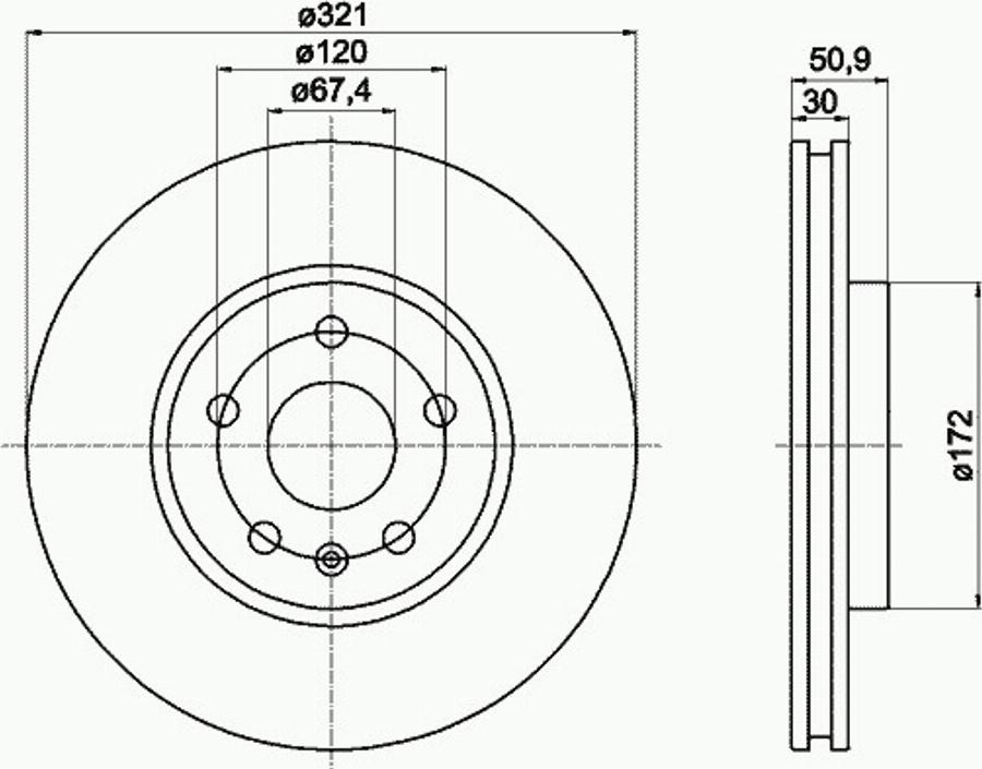 Pagid 54870PRO - Kočioni disk www.molydon.hr