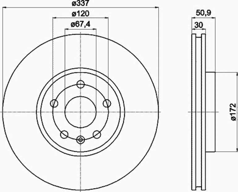 Pagid 54871PRO - Kočioni disk www.molydon.hr