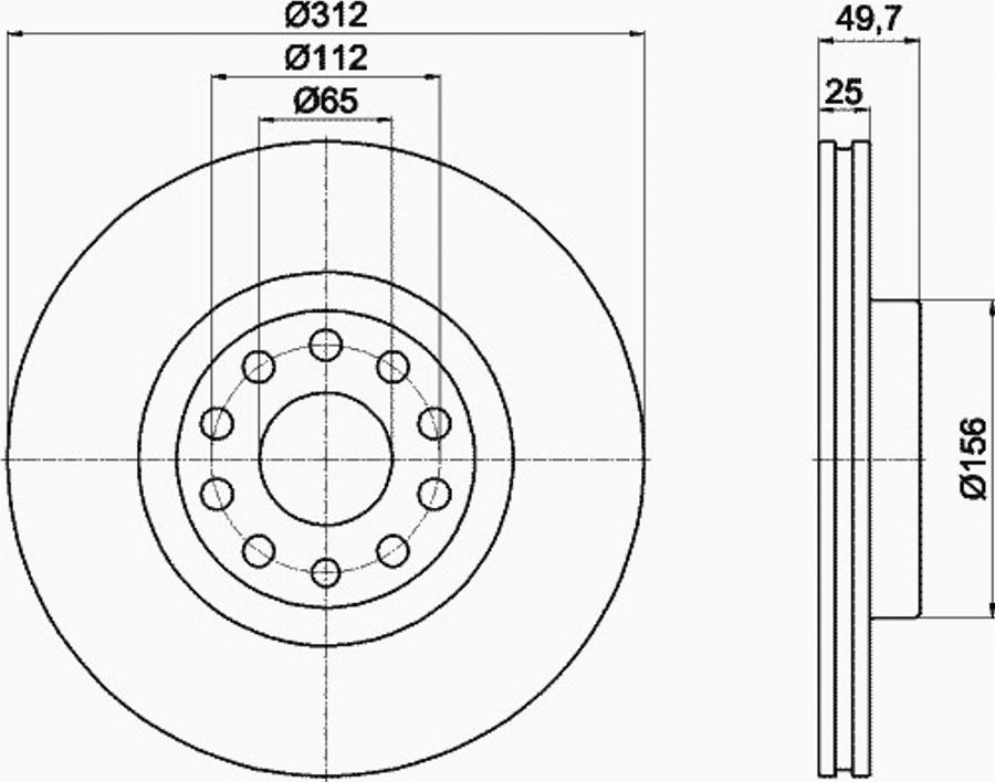 Pagid 54205PRO - Kočioni disk www.molydon.hr