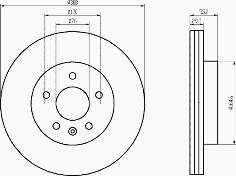 Pagid 54212PRO - Kočioni disk www.molydon.hr