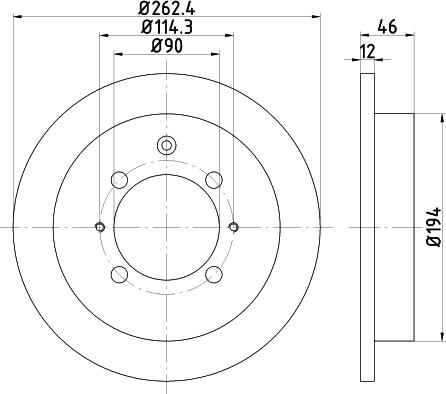 Pagid 54799 - Kočioni disk www.molydon.hr