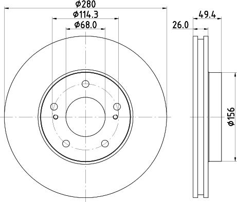 Pagid 54790 - Kočioni disk www.molydon.hr