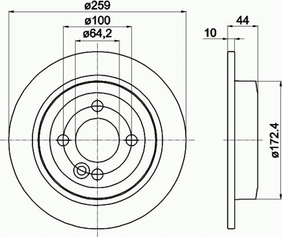 Pagid 54750PRO - Kočioni disk www.molydon.hr