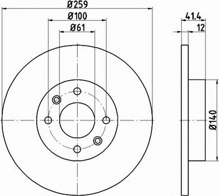 Pagid 54751PRO - Kočioni disk www.molydon.hr