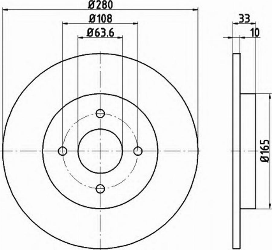 Pagid 54724PRO - Kočioni disk www.molydon.hr