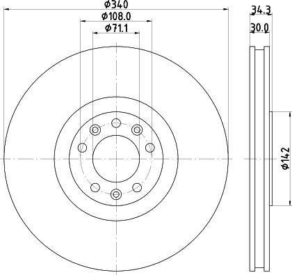 Pagid 55682 - Kočioni disk www.molydon.hr