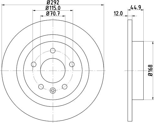 Pagid 55057 - Kočioni disk www.molydon.hr