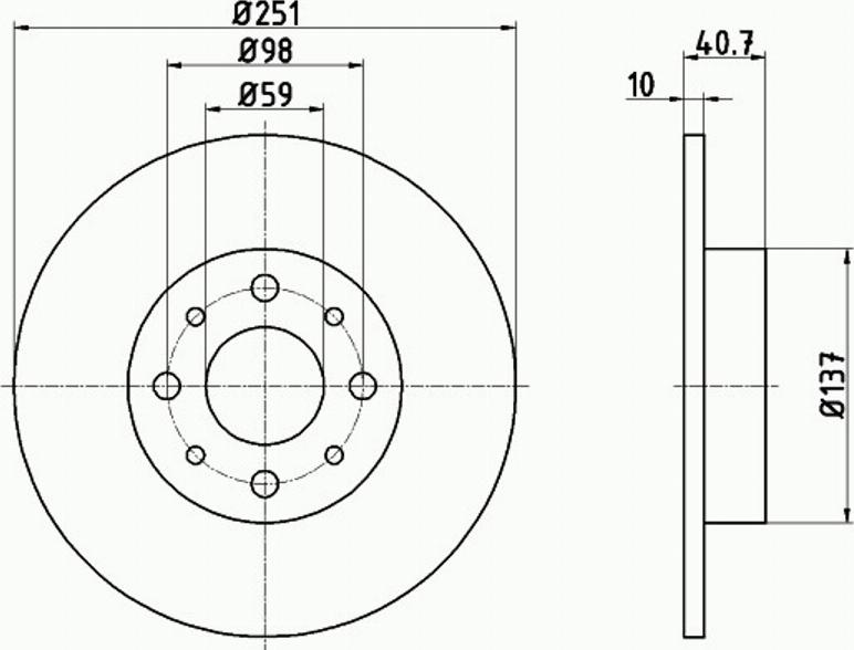 Pagid 55023PRO - Kočioni disk www.molydon.hr