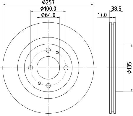 Pagid 55825 - Kočioni disk www.molydon.hr