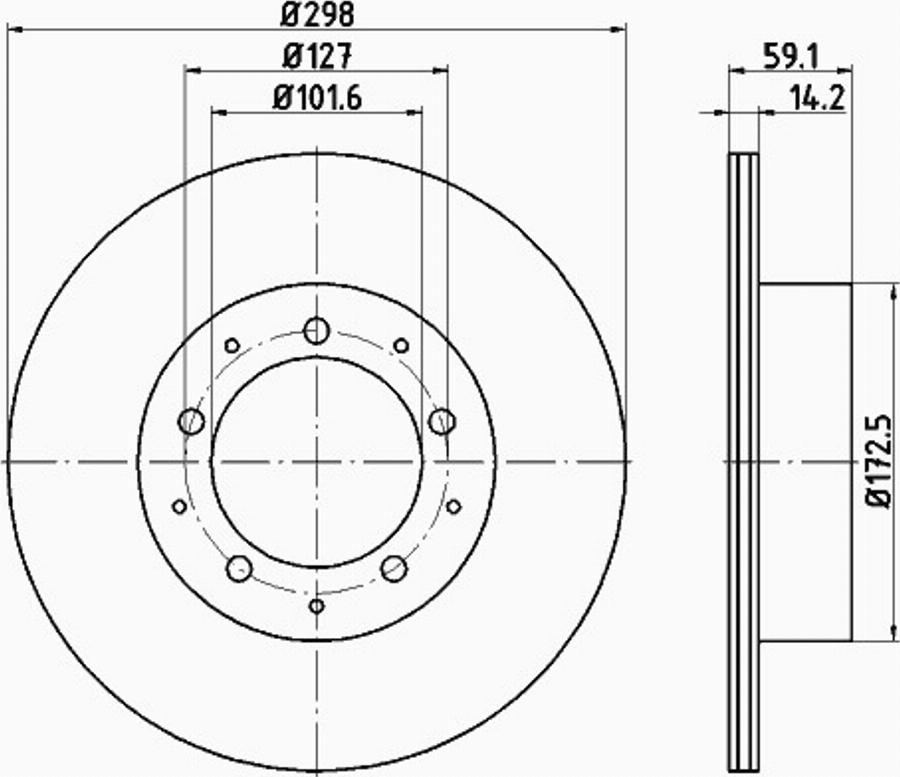 Pagid 55305PRO - Kočioni disk www.molydon.hr