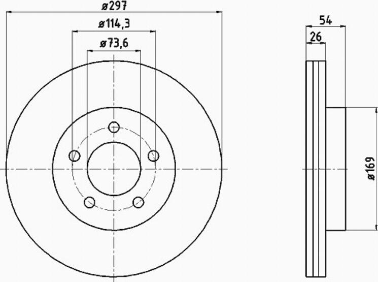 Pagid 55300PRO - Kočioni disk www.molydon.hr